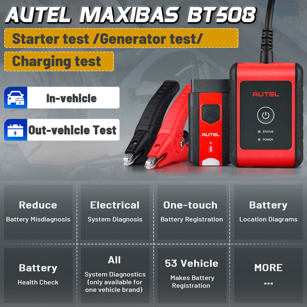 Autel MaxiBAS BT508 --- Auto Battery Tester