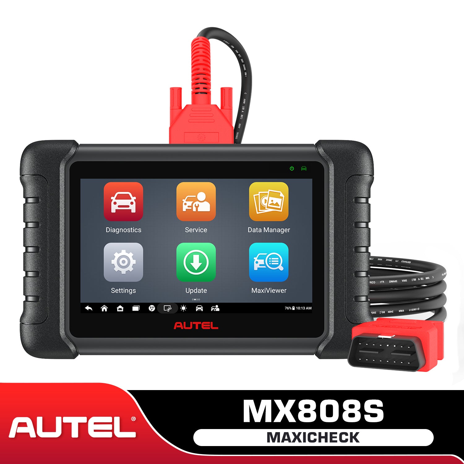 Autel Scaner MaxiCOM MK808S: 2024 Same as MX808S/MK808Z Bidirectional Scan  Tool, Upgrade of MK808/MX808, 28+ Services, OE-Level All Systems Diagnostic
