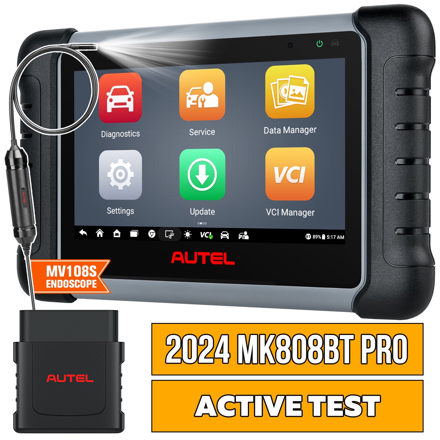 Autel MK808BT PRO (Autel MK808Z-BT) With Autel MaxiVideo MV108