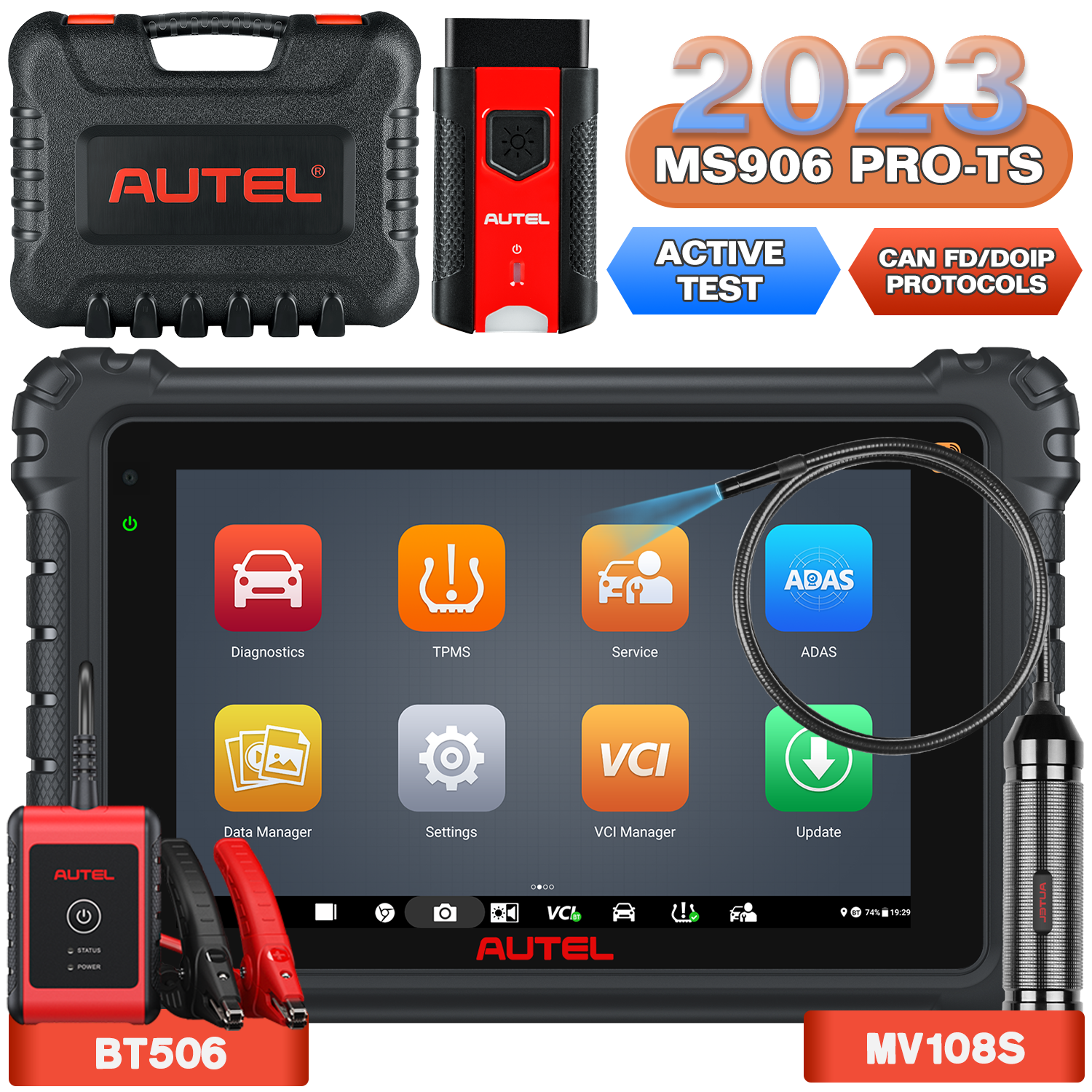 Autel MaxiSYS MS906 Pro-TS Diagnostic Scanner Complete TPMS Function –  DiagMart