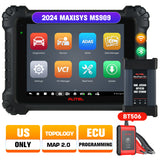 Autel Maxisys MS909 Diagnostic Tool with MaxiFlash VCI, Advanced ECU Coding & Programming, Module Topology, Bi-Directional Control, 36+ Service Function