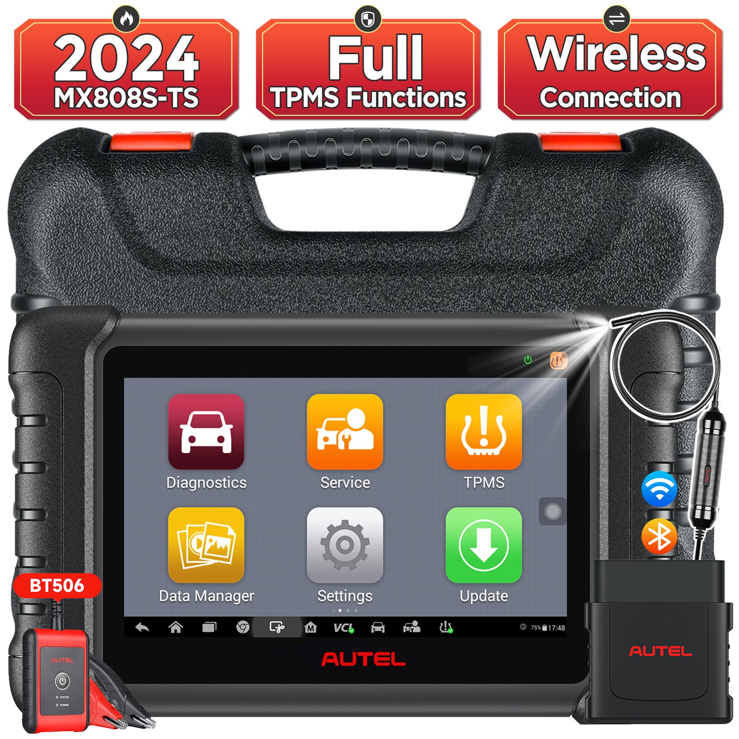 2023 Autel MaxiCheck MX808S-TS Scanner  Full TPMS One Year Free Update –  DiagMart