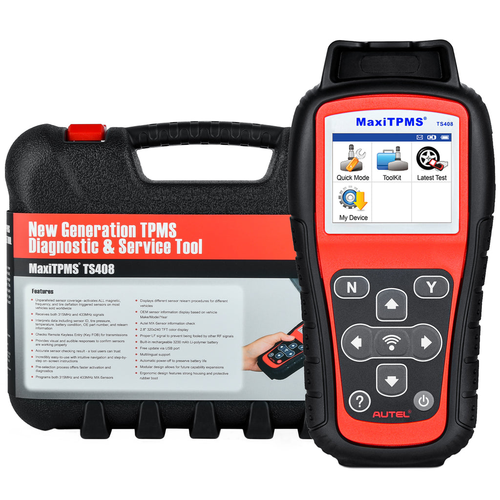 Autel TS408 TPMS Relearn Tool , Upgraded of Autel TS401,Tire Pressure ...